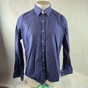 Robert Graham X Shirt Mens XL Blue Button Up Slim Long Sleeve  Luxury Designer